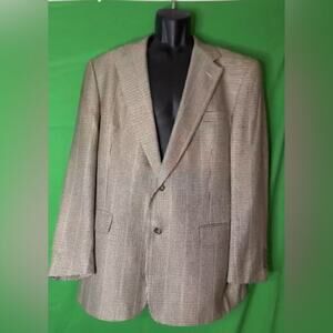 Burberrys Houndstooth 42R Plaid Blazer Vintage 90s Y2K